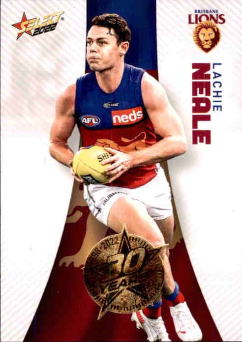 Lachie Neale, 30 Years Gold Seal, 2022 Select AFL Footy Stars