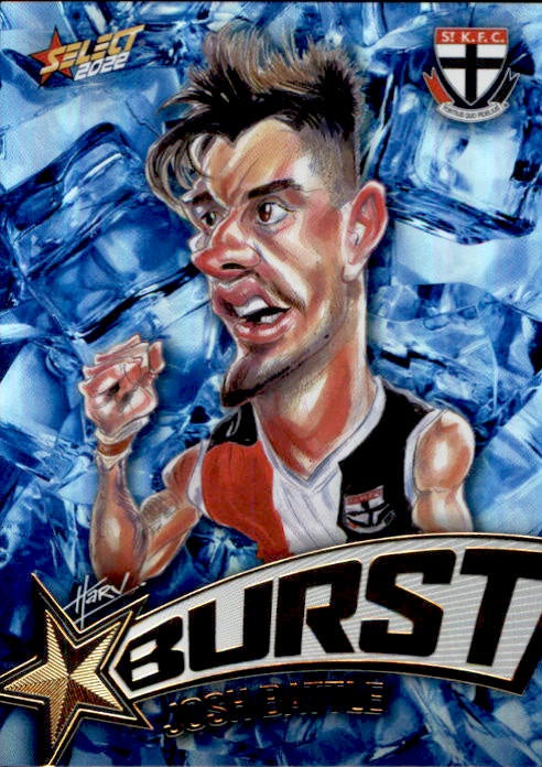 Josh Battle, Starburst Ice, 2022 Select AFL Footy Stars