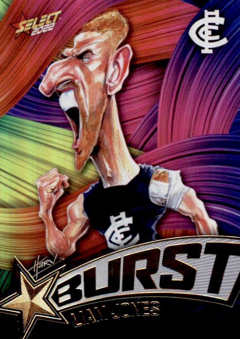 Liam Jones, Starburst Paint, 2022 Select AFL Footy Stars