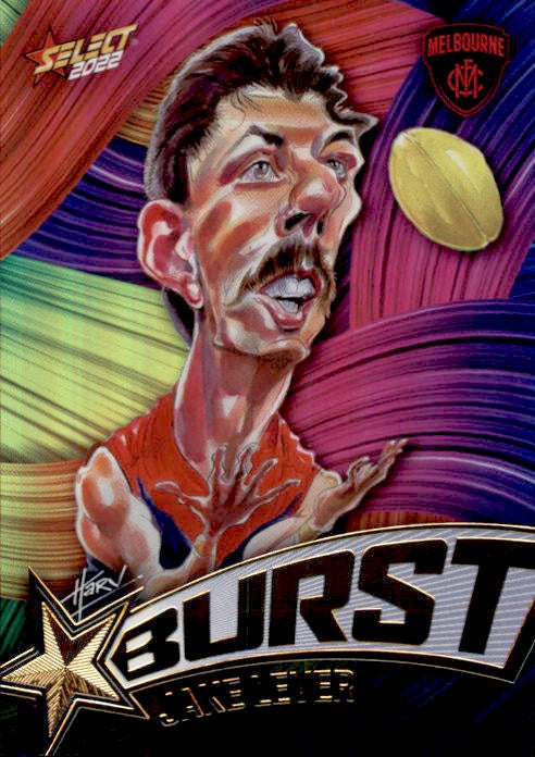 Jake Lever, Starburst Paint, 2022 Select AFL Footy Stars