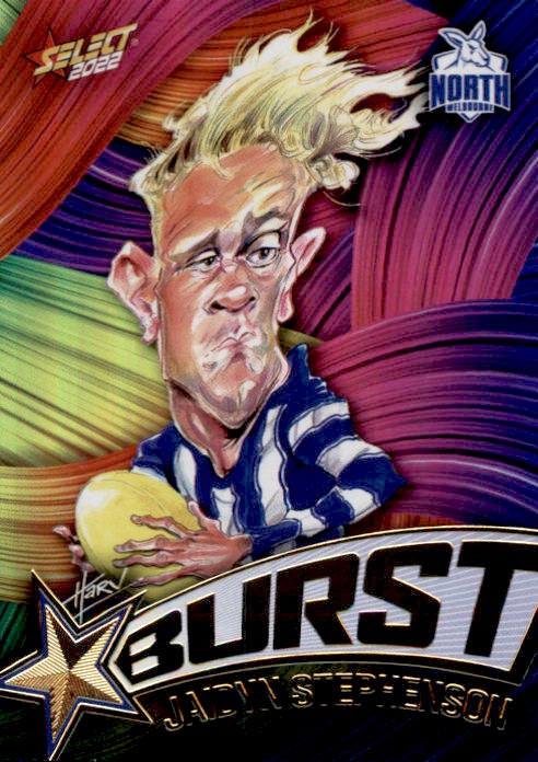 Jaidyn Stephenson, Starburst Paint, 2022 Select AFL Footy Stars