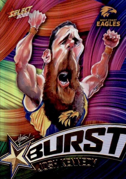 Josh Kennedy, Starburst Paint, 2022 Select AFL Footy Stars