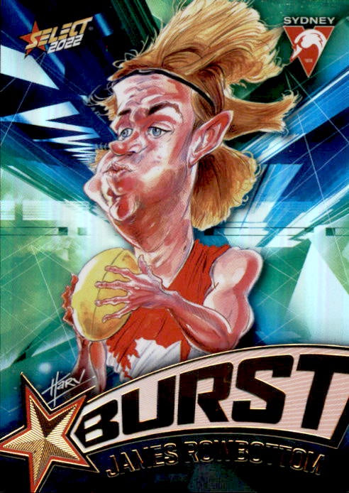 James Rowbottom, Starburst Shatter, 2022 Select AFL Footy Stars