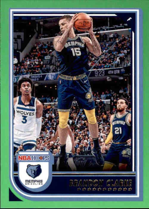Brandon Clarke, Neon Green Parallel, 2022-23 Panini Hoops Basketball NBA