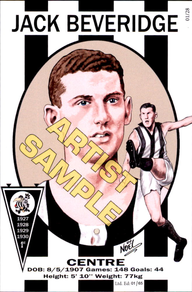 Collingwood Magpies Four-Peat Dynasty Premiers Card Set by Noel