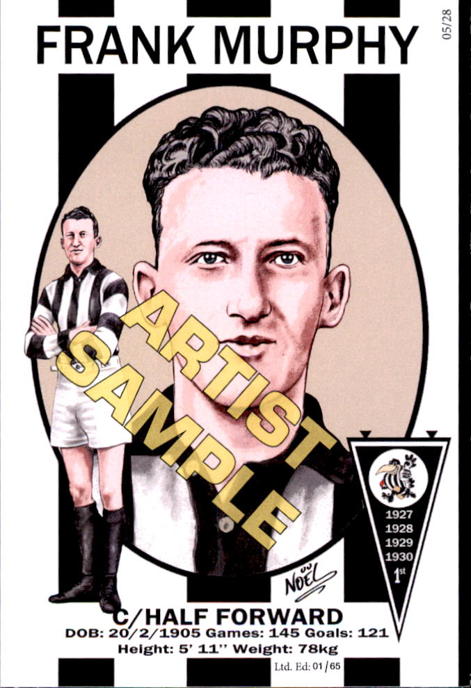 Collingwood Magpies Four-Peat Dynasty Premiers Card Set by Noel