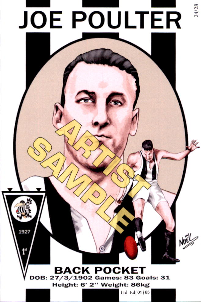 Collingwood Magpies Four-Peat Dynasty Premiers Card Set by Noel