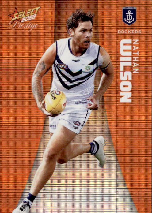 Nathan Wilson, Orange Parallel, 2022 Select AFL Prestige