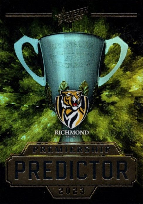 Richmond Tigers Gold Premiership Predictor, 2023 Select AFL Footy Stars
