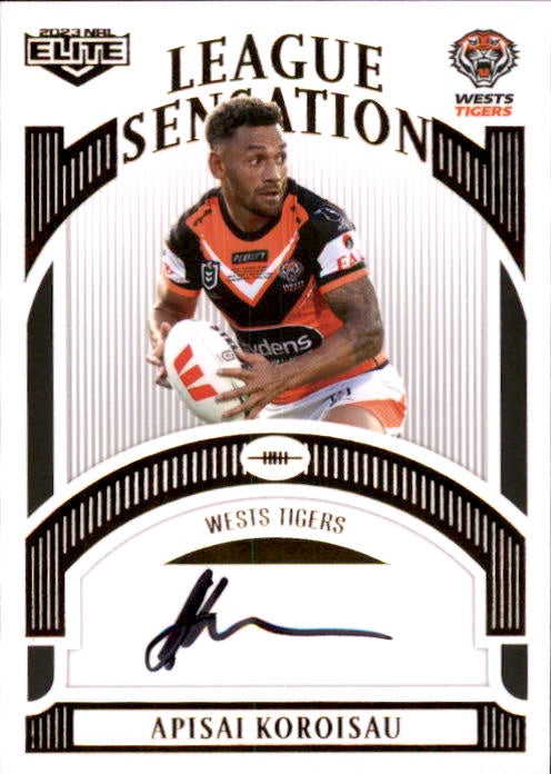 Apisai Koroisau, White League Sensation Signature, 2023 TLA Elite NRL Rugby League