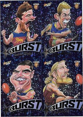 2016 Select Footy Stars Blue Starburst, Brisbane Lions Team Set