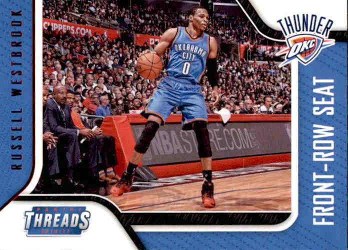 Russell Westbrook, Front-Row Seat, Red Foil, 2016-17 Panini Threads Basketball NBA