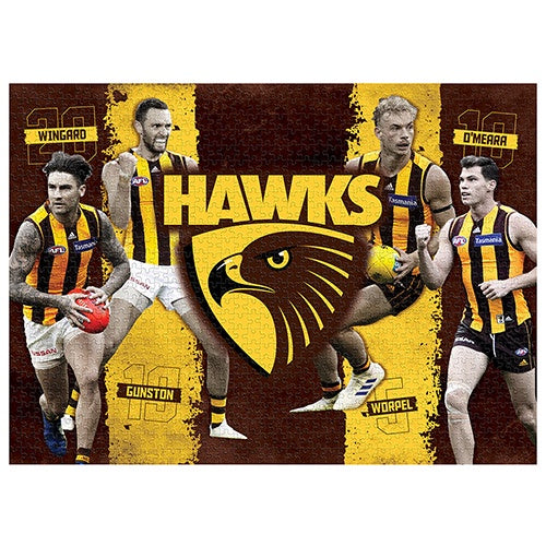 Hawthorn Hawks, 4 Player, 1000 Piece Jigsaw Puzzle