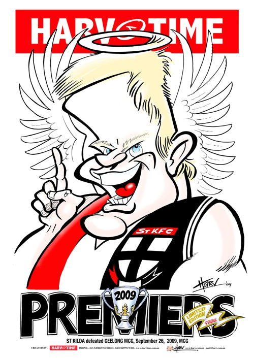 St Kilda Saints, 2009 Premiers, Harv Time Poster