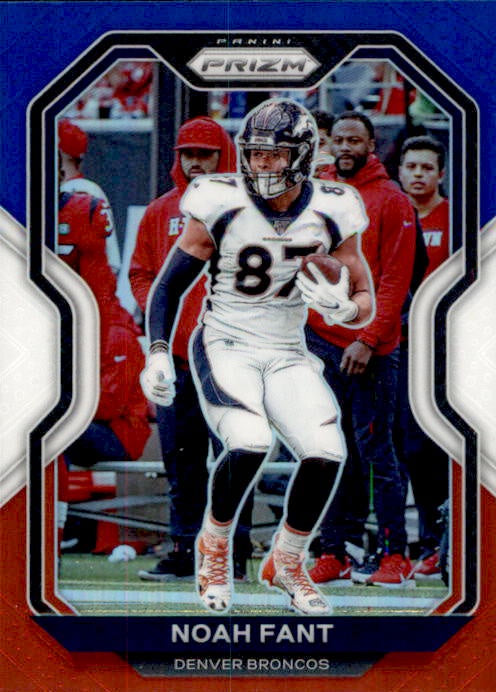 Noah Fant, Red White Blue Prizm, 2020 Panini Prizm Football NFL