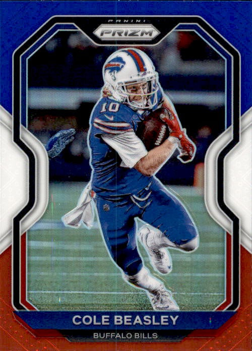 Cole Beasley, Red White Blue Prizm, 2020 Panini Prizm Football NFL