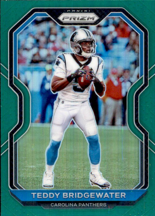 Teddy Bridgewater, Green Prizm, 2020 Panini Prizm Football NFL