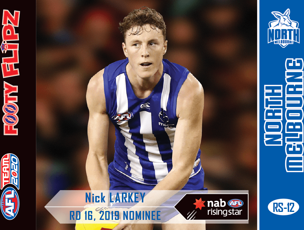 Nick Larkey, Footy Flipz Rising Star, 2020 Teamcoach AFL