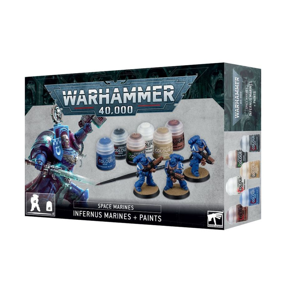 Warhammer 40,000 - 60-11, Space Marines, Infernus Marines + Paints
