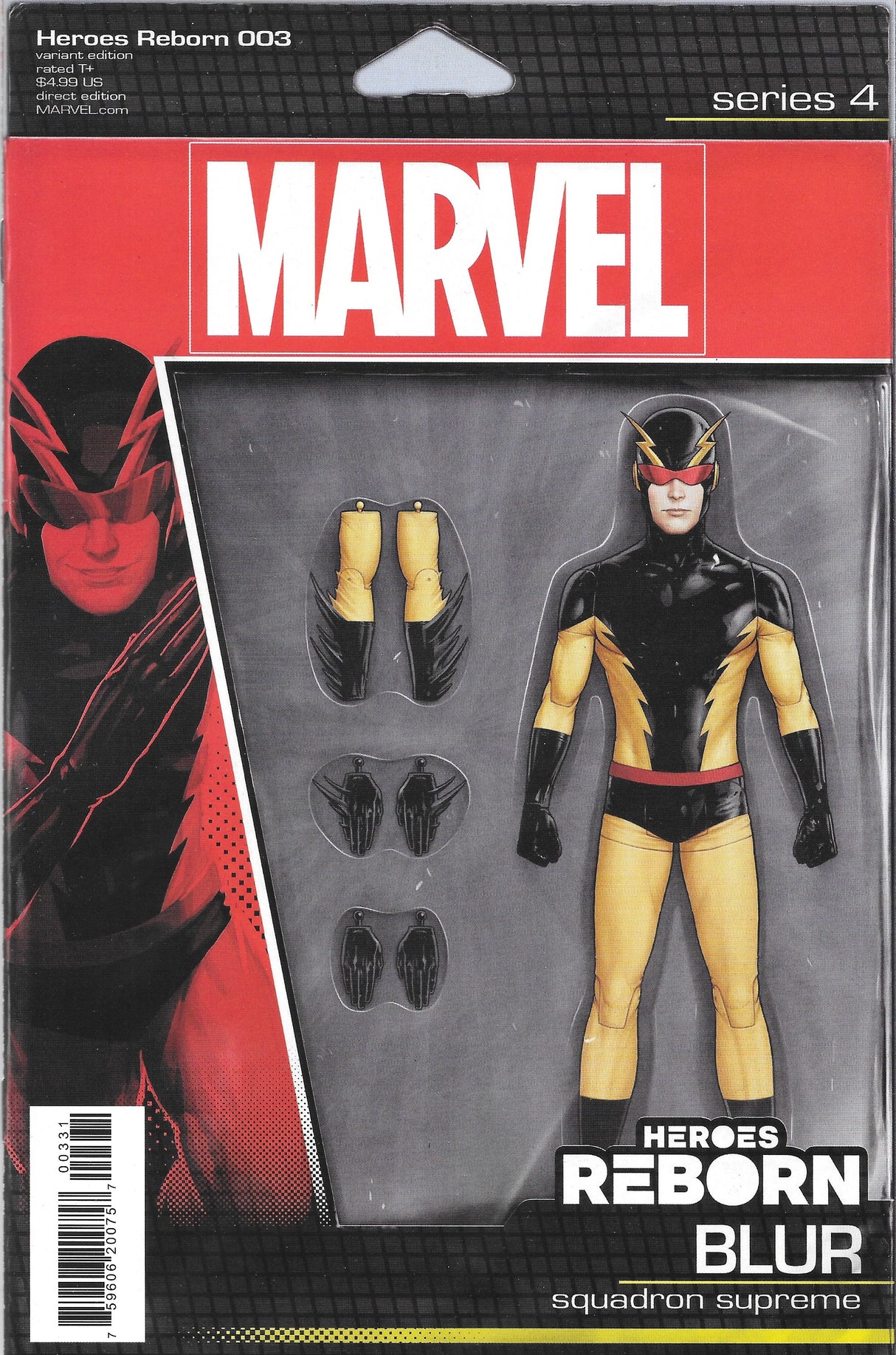 Heroes Reborn #3 Comic, Carded Blur Variant