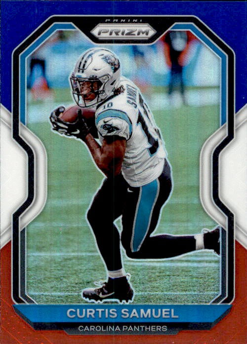 Curtis Samuel, Red White Blue Prizm, 2020 Panini Prizm Football NFL
