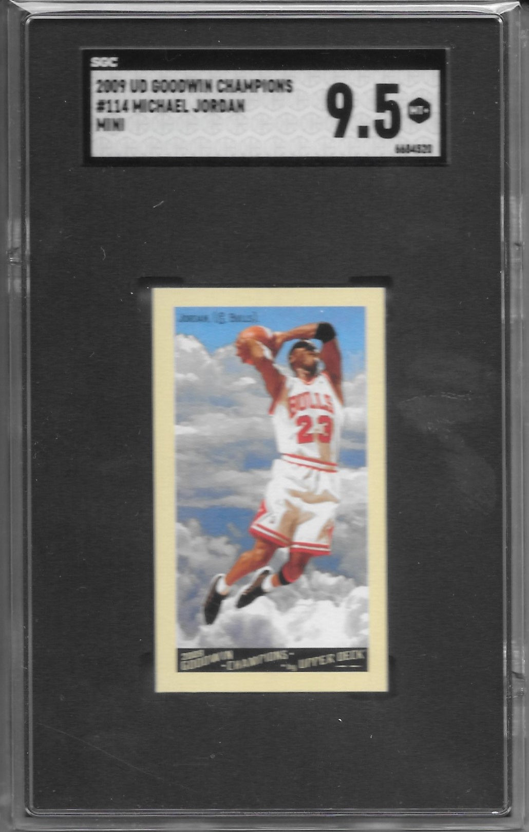 Michael Jordan, Mini, 2009 UD Goodwin Champions, SGC 9.5