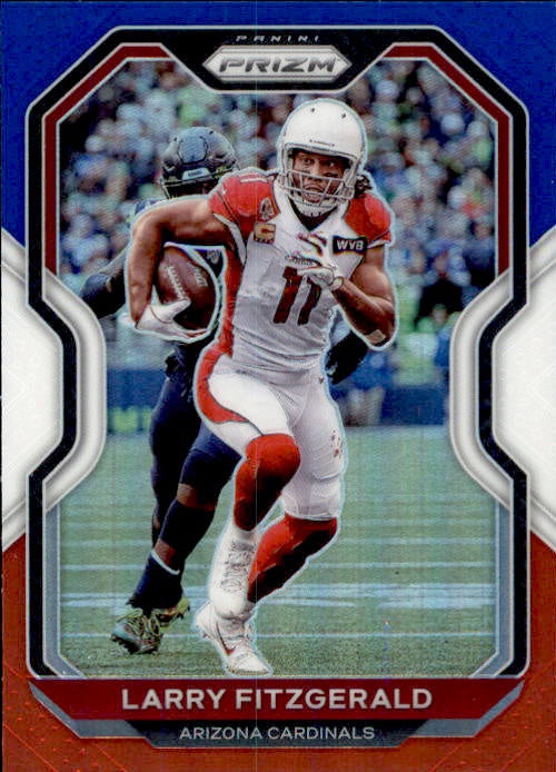 Larry Fitzgerald, Red White Blue Prizm, 2020 Panini Prizm Football NFL