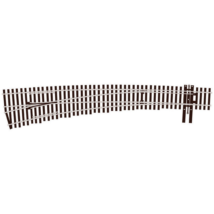 PECO #7 Left Hand Curved Turnout Electrofrog SL-E8377