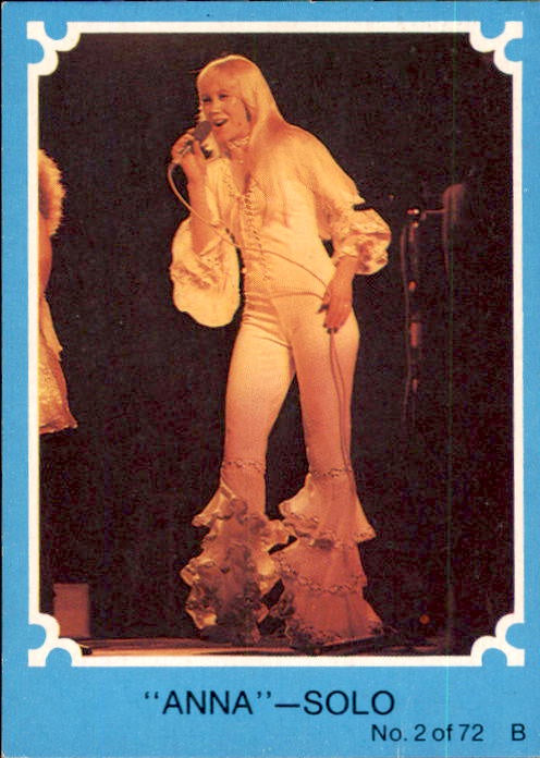 Anna Solo, 1976 Scanlens ABBA Blue