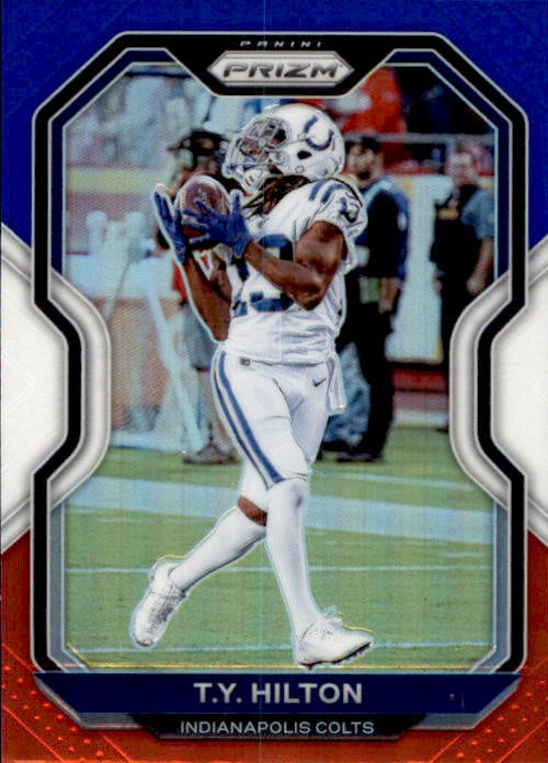 TY Hilton, Red White Blue Prizm, 2020 Panini Prizm Football NFL