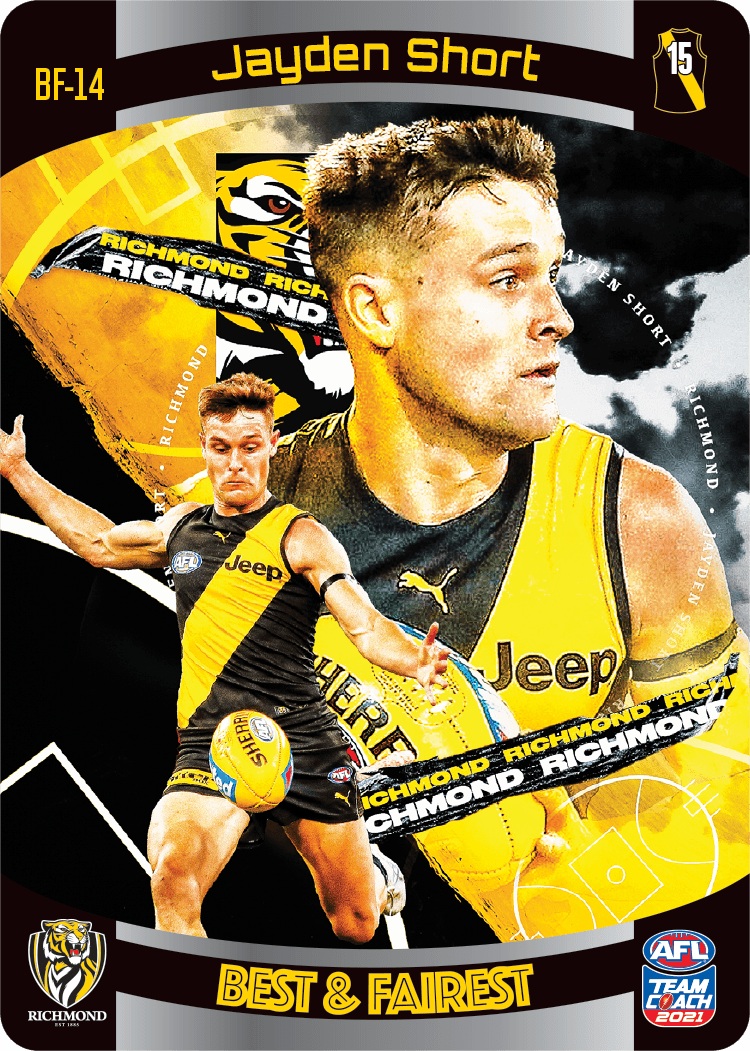 Jayden Short, Best & Fairest, 2021 Teamcoach AFL