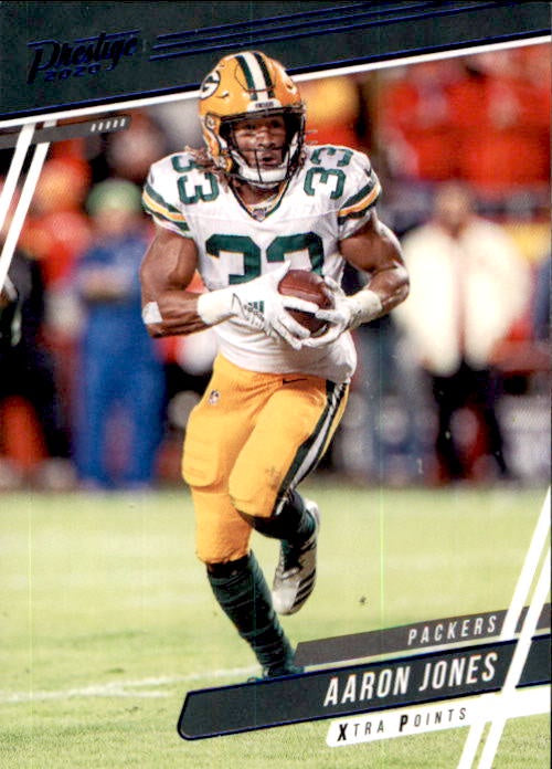 Aaron Jones, Blue Parallel, 2020 Panini Prestige Football NFL