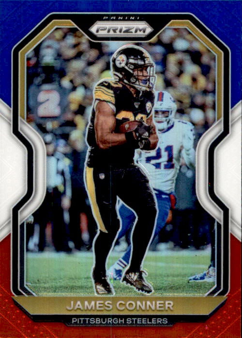 James Conner, Red White Blue Prizm, 2020 Panini Prizm Football NFL
