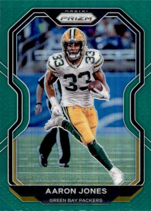 Aaron Jones, Green Prizm, 2020 Panini Prizm Football NFL