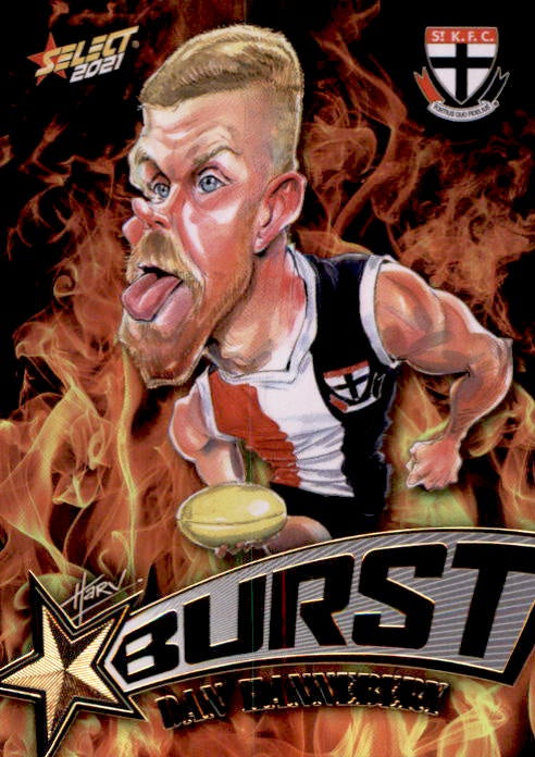 Dan Hannebery, Fire Starburst, 2021 Select AFL Footy Stars