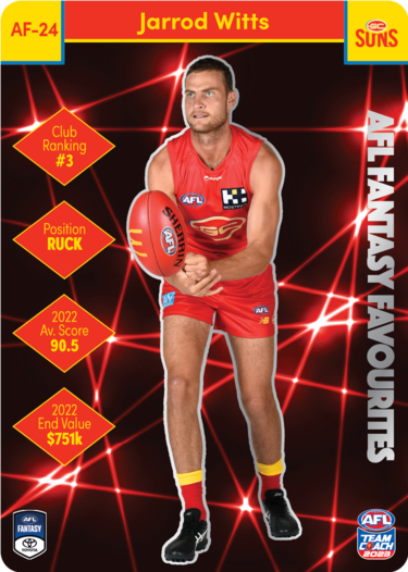 Jarrod Witts, AFL Fantasy Favourites, 2023 Teamcoach AFL