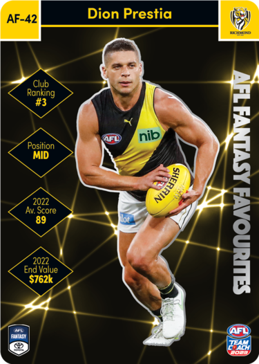 Dion Prestia, AFL Fantasy Favourites, 2023 Teamcoach AFL