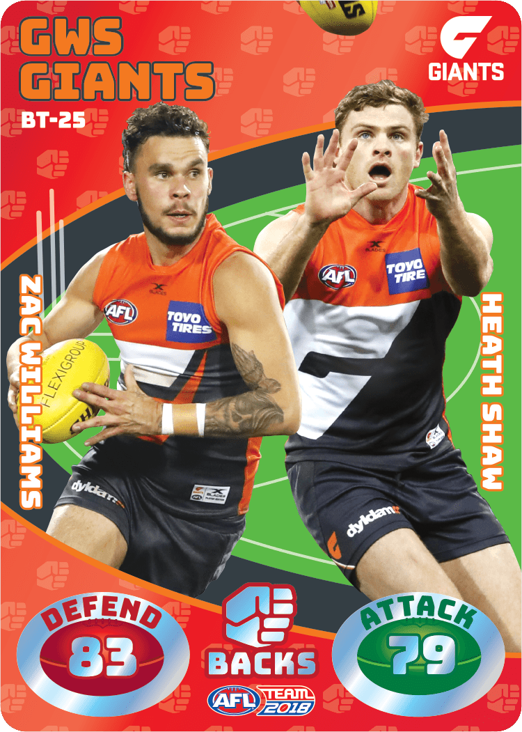 Williams & Shaw, Battle Teams, 2018 Teamcoach AFL