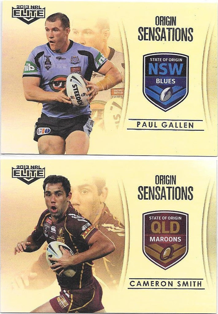 Cam Smith & Paul Gallen, Parallel Case Cards, 2013 ESP Elite NRL