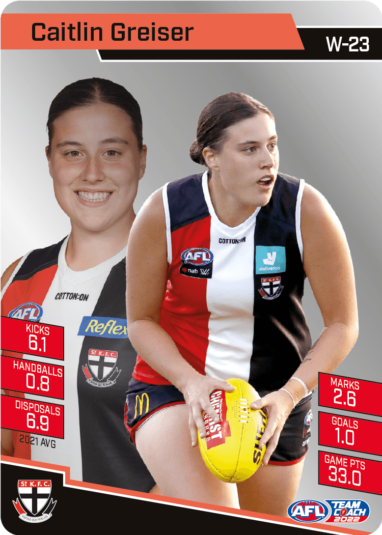 2022 Teamcoach Silver Parallel - Cards 201 to 220 & AFLW - Pick Your Card