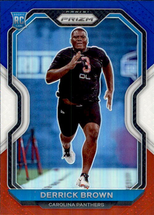 Derrick Brown, RC, Red White Blue Prizm, 2020 Panini Prizm Football NFL