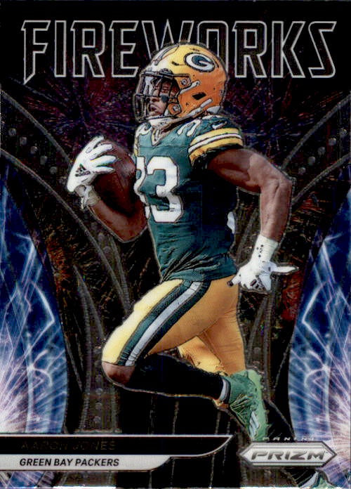 Aaron Jones, Fireworks, 2021 Panini Prizm Football NFL
