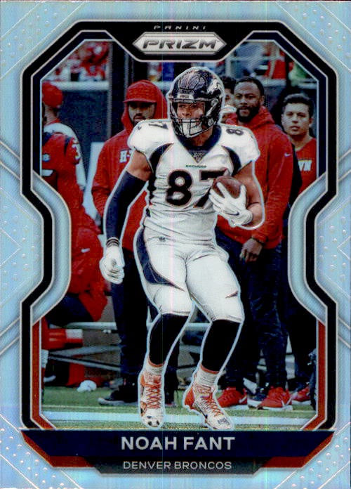 Noah Fant, Silver Prizm, 2020 Panini Prizm Football NFL