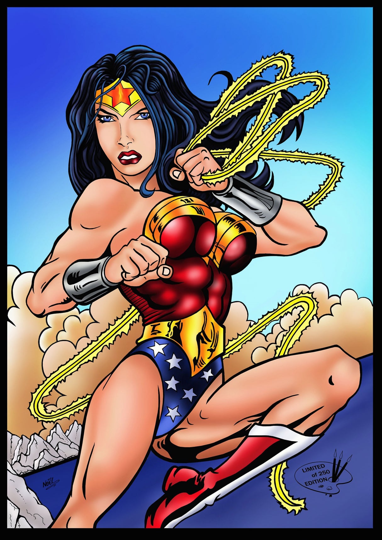 Wonder Woman, A3 Print by NOEL