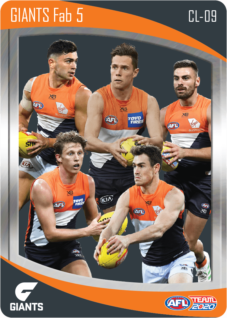GWS Giants, Fab 5 Checklist, 2020 Teamcoach AFL
