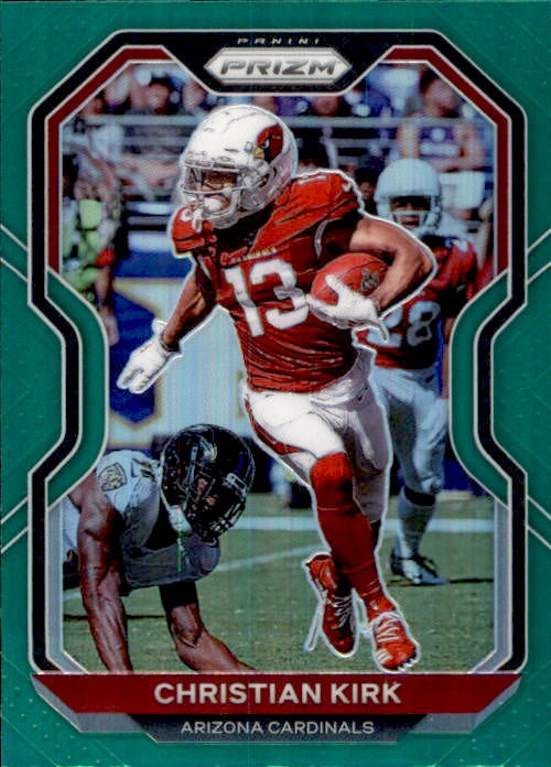 Christian Kirk, Green Prizm, 2020 Panini Prizm Football NFL