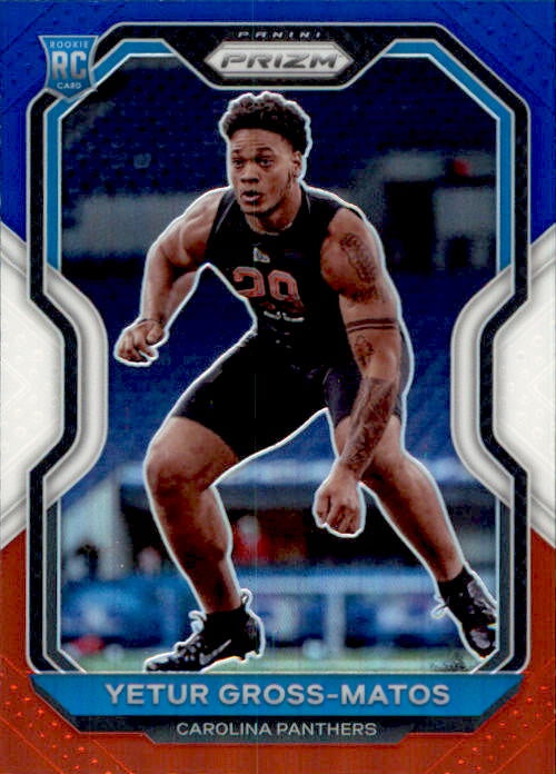 Yetur Gross-Matos, RC, Red White Blue Prizm, 2020 Panini Prizm Football NFL