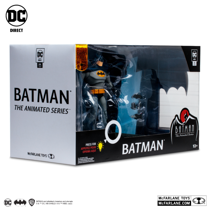 Batman: The Animated Series - Batman 30th Anniversary Gold Label Deluxe 7” Scale McFarlane Action Figure