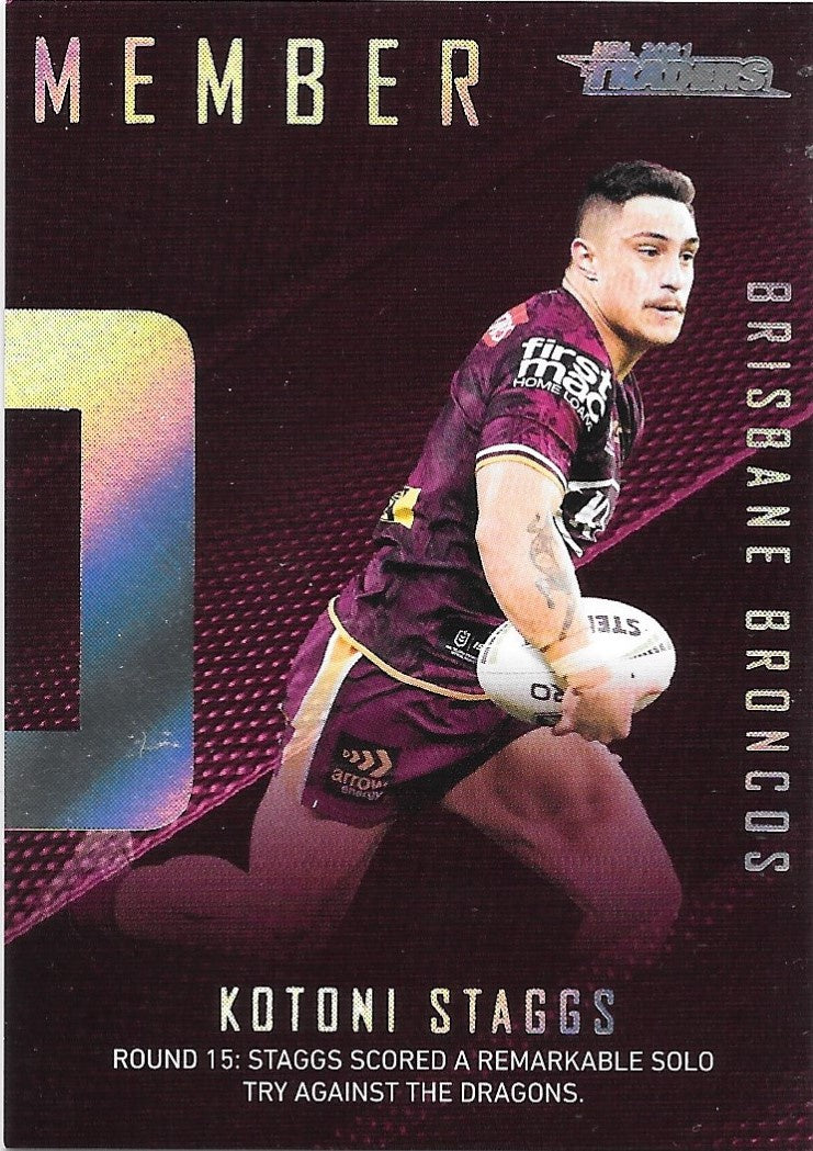 Kotoni Staggs, Season to Remember, 2021 TLA Traders NRL