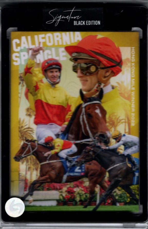 California Spangle Hong Kong Mile Winner 2022, Zac Purton, Signature Black Edition, Sideline Series